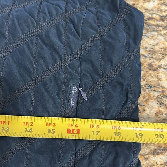 Faconnable Women’s Quilted Vest Casual Style In Navy Blue Size M - Picture 7 of 9